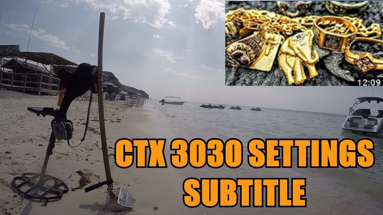 Como configurar tu detector de metales para encontrar oro en la playa. ctx 3030 settings