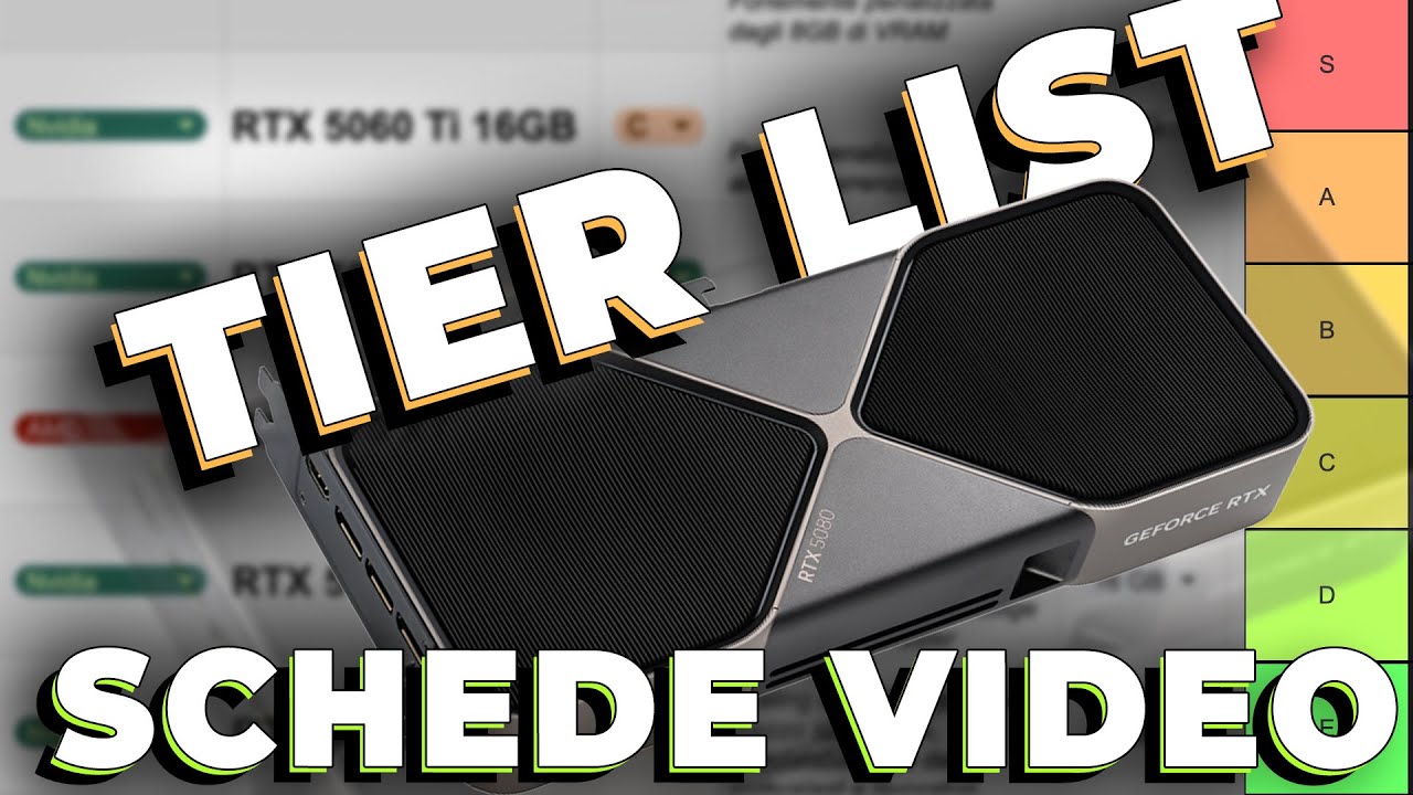 MIGLIORI SCHEDE VIDEO [2026] - TIER LIST AGGIORNATA!