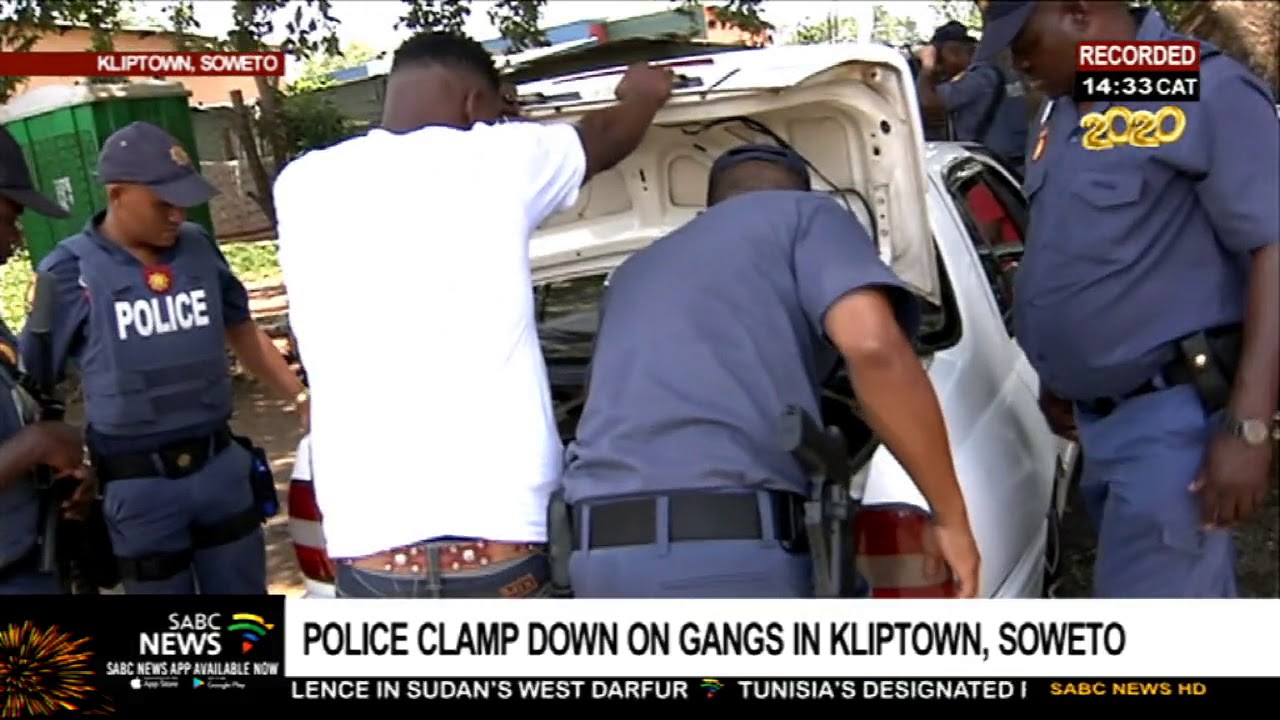 Police are conducting a raid in Kliptown, Soweto