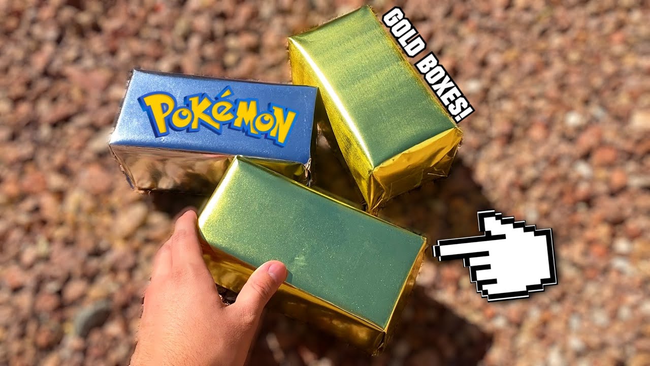 I OPENED GOLDEN POKEMON CARD MYSTERY BOXES.. AND THIS IS WHAT I GOT FROM THEM! (Opening Packs)