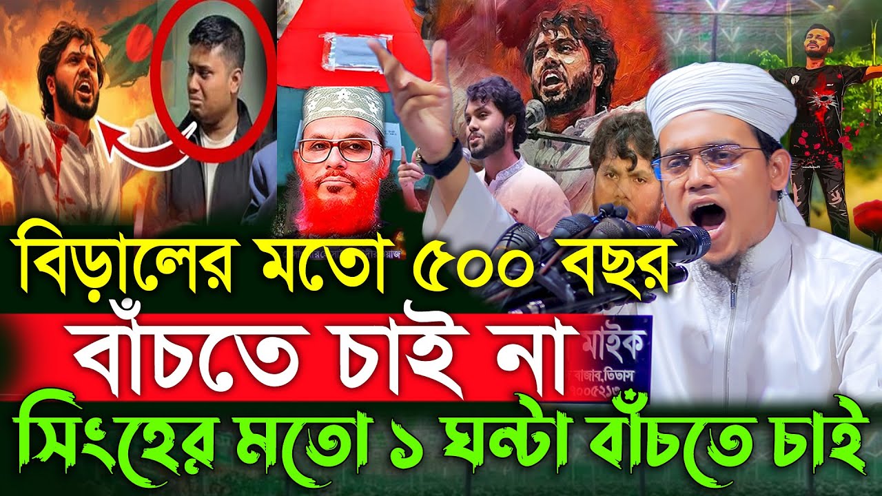 বিড়ালের মতো ৫০০বছর বাঁচতে চাই না সিংহের মতো ১ ঘন্টা বাঁচতে চাই Mufti Sayed Ahmad Kalarab BD Tafsir