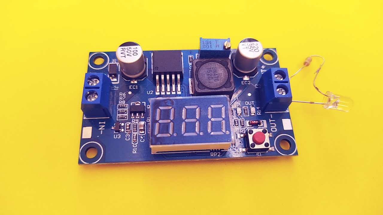 Regulador de tensão LM2596 + display