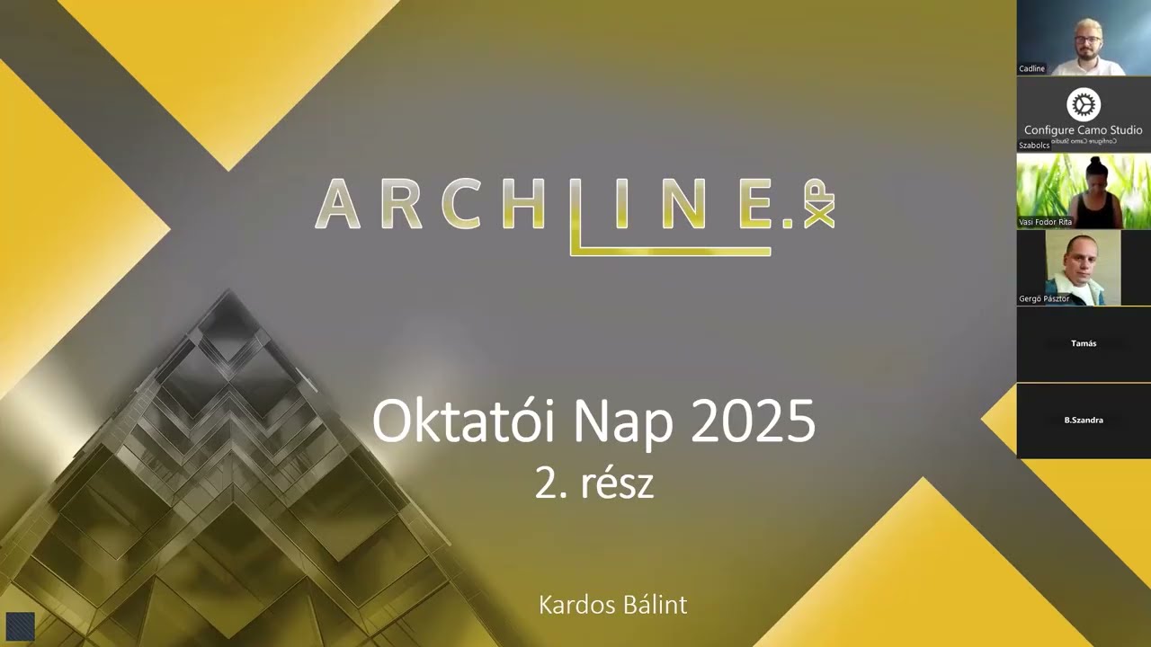 ARCHLine.XP 2025 Oktatói nap: 2 rész - Kardos Bálint