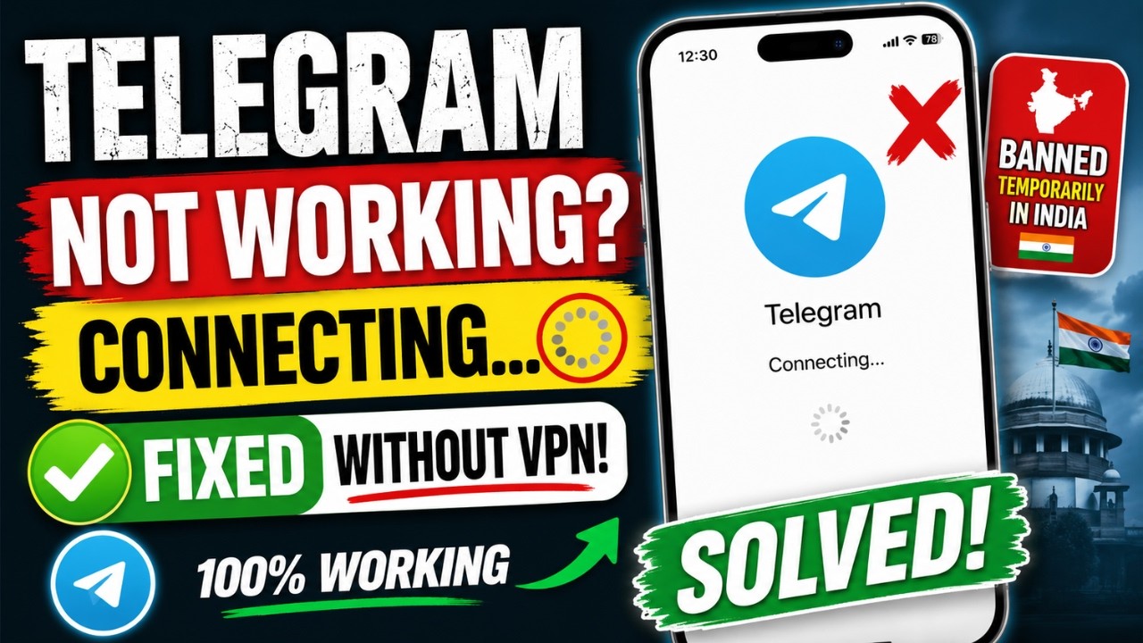 Не подключается Telegram? Исправляем без VPN | Telegram снова работает в Индии (2026)