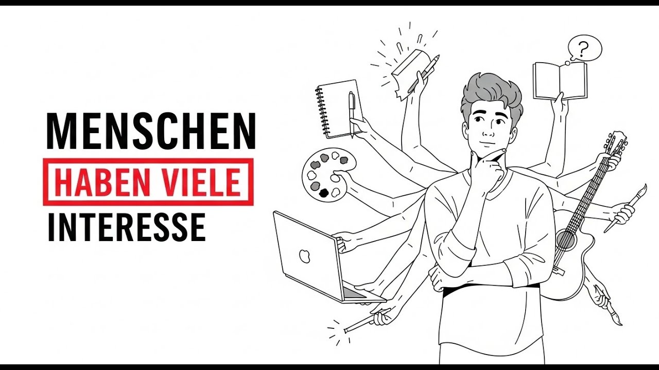 Psychologie von Menschen mit zu vielen Interessen – Warum Vielseitigkeit kein Problem ist