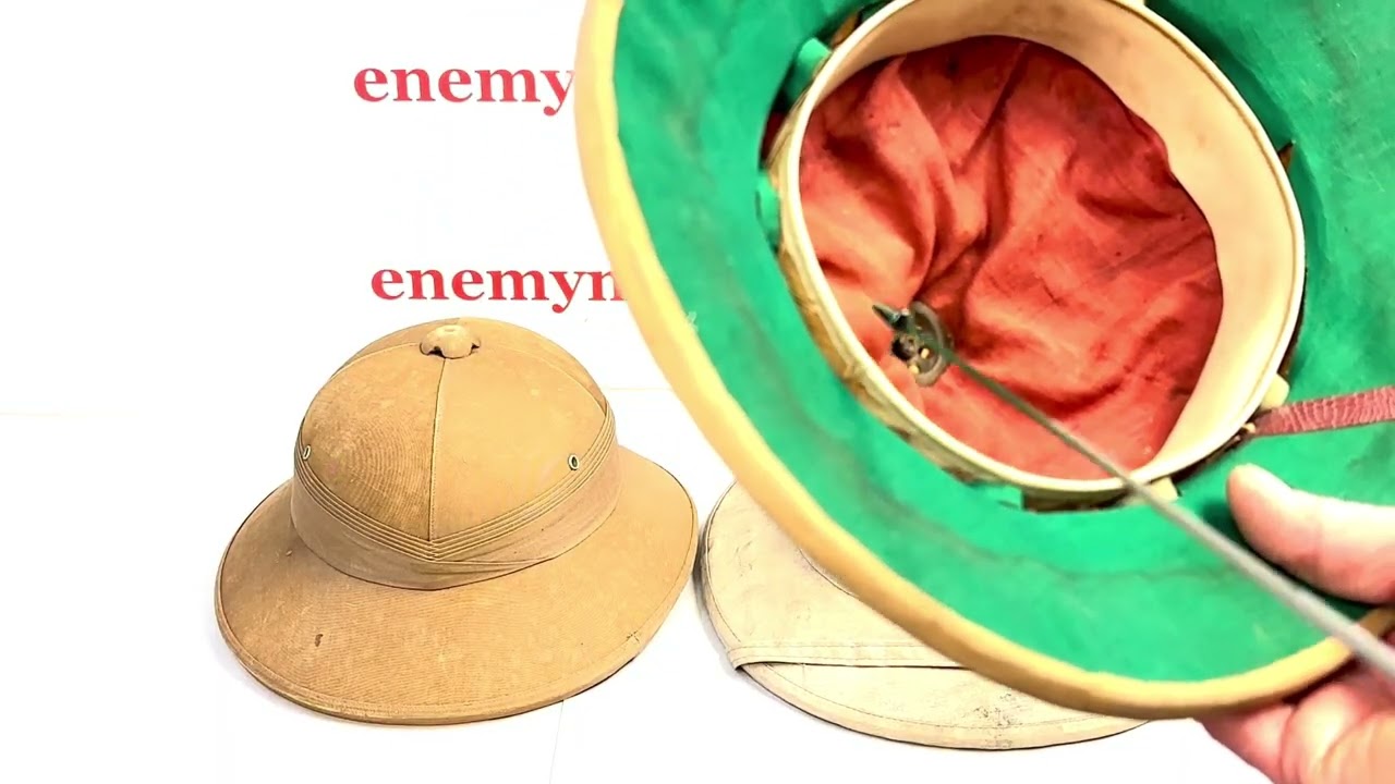 Viet Minh early North Vietnamese Army Pith Helmets 