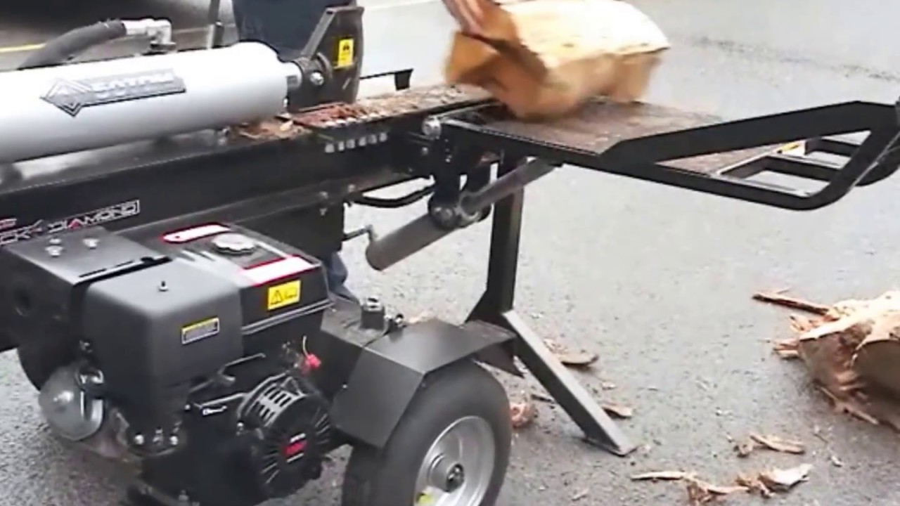 Black Diamond 50 Ton Log Splitter with Hydraulic Heavy Duty Lifting Table | Best Buys Online