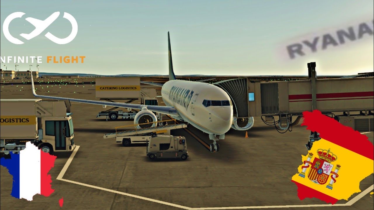 Infinite flight With REALISTIC SOUNDS FULL FLIGHT TO MADRID  BOEING 737 800