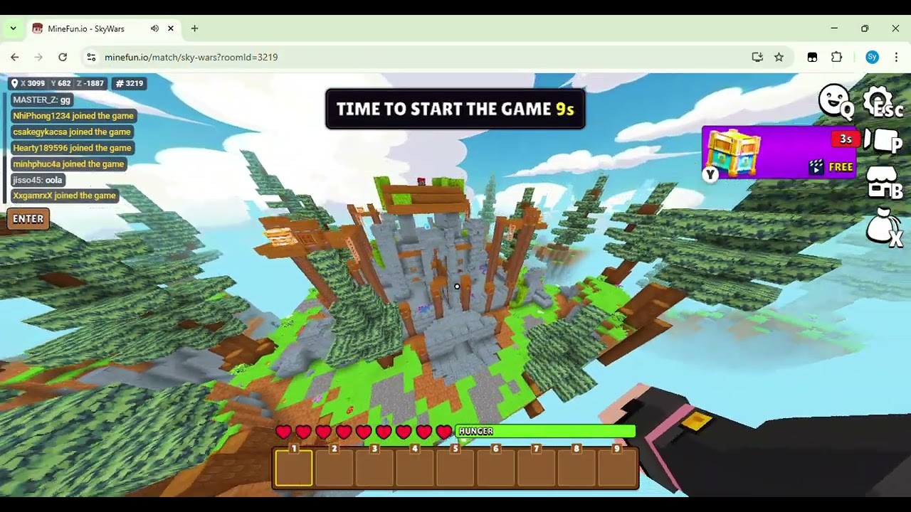 MineFun io  sky war