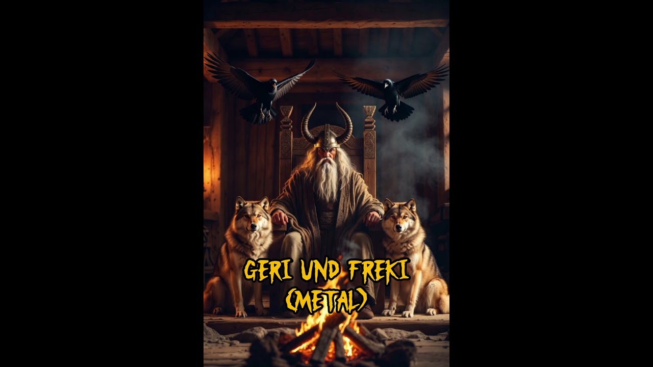Geri und Freki  #nordic #viking #odin #geri #freki #Mythologie 