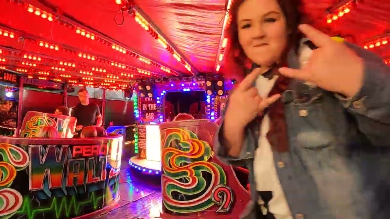 William Percivals Waltzer offride pov @ Farrars Funfair Wath Barnsley Road 09/04/2022