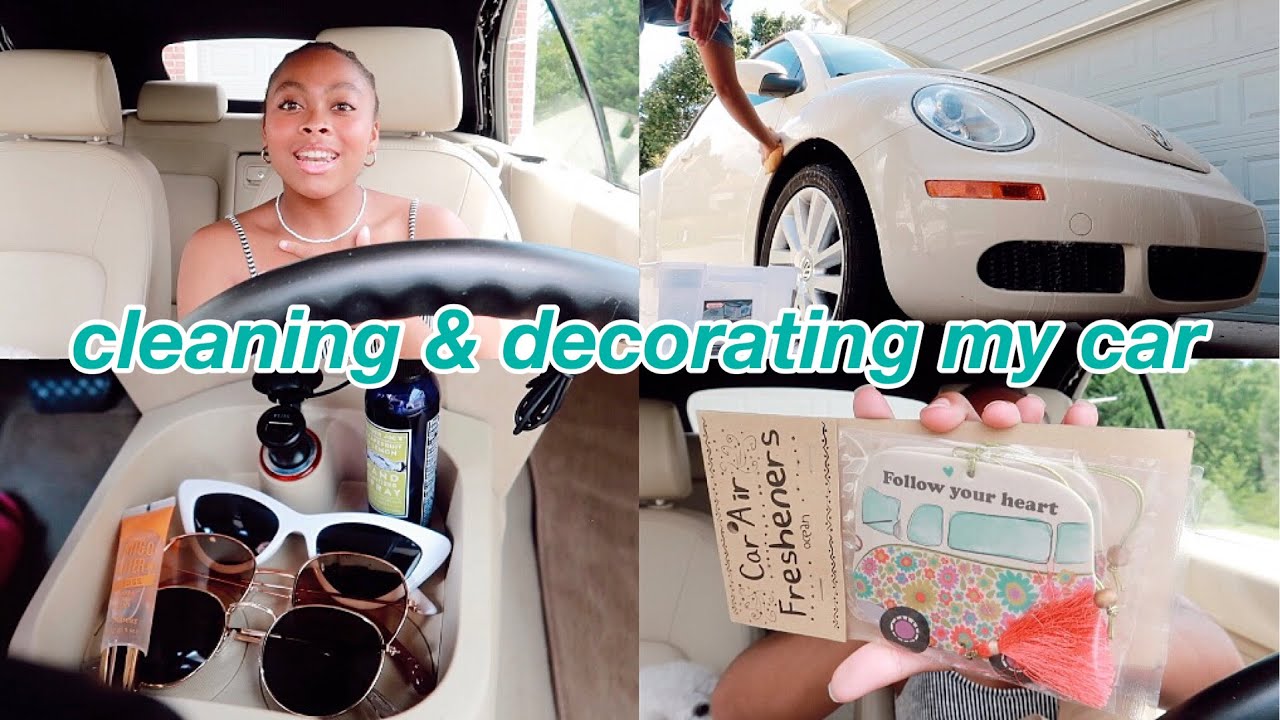 giving my car a pinterest/vsco inspired makeover // clean + decorate my car with me!