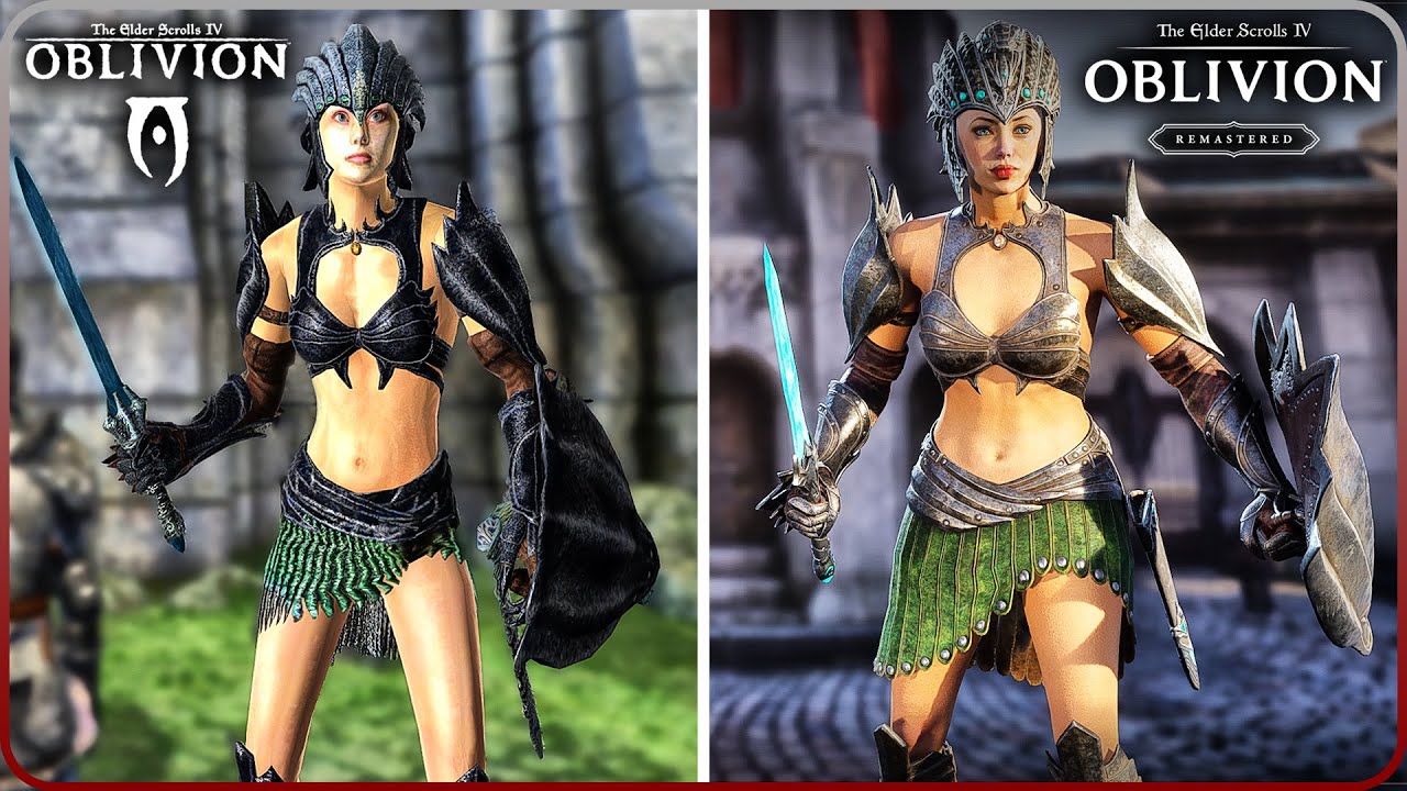 All Female Armor Sets & Outfits Compared: Oblivion Remastered vs Original