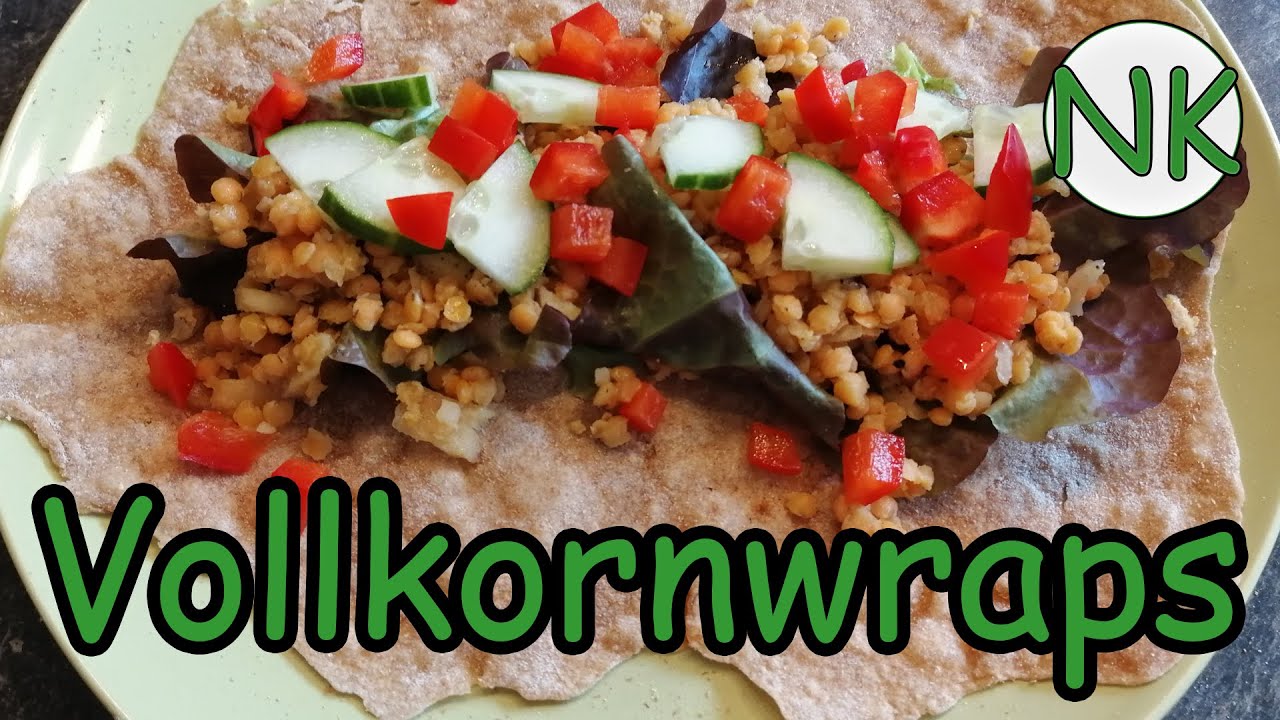 Wrap es einfach ein! - Vollkornwraps - Rezept (vegan)