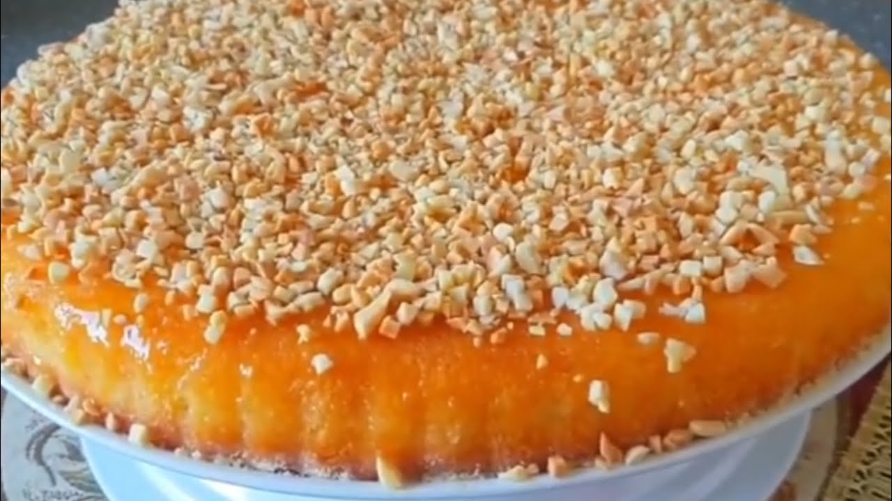 بسبوسة بمذاق الحامض روعة سهلة التحضير كتجي هشيشة ورطبة