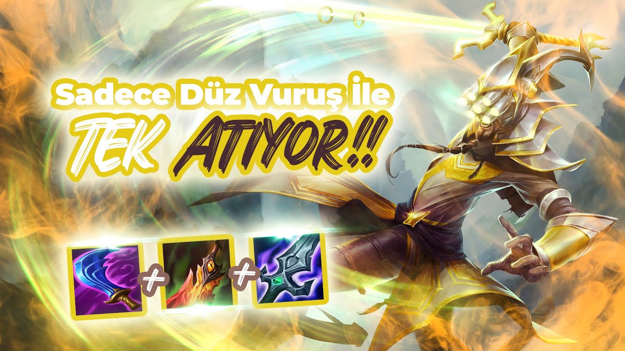 Ayaklarınızla Bile Oynarsınız Düz Vuruş İle Tek Atan Master Yi Wild Rift