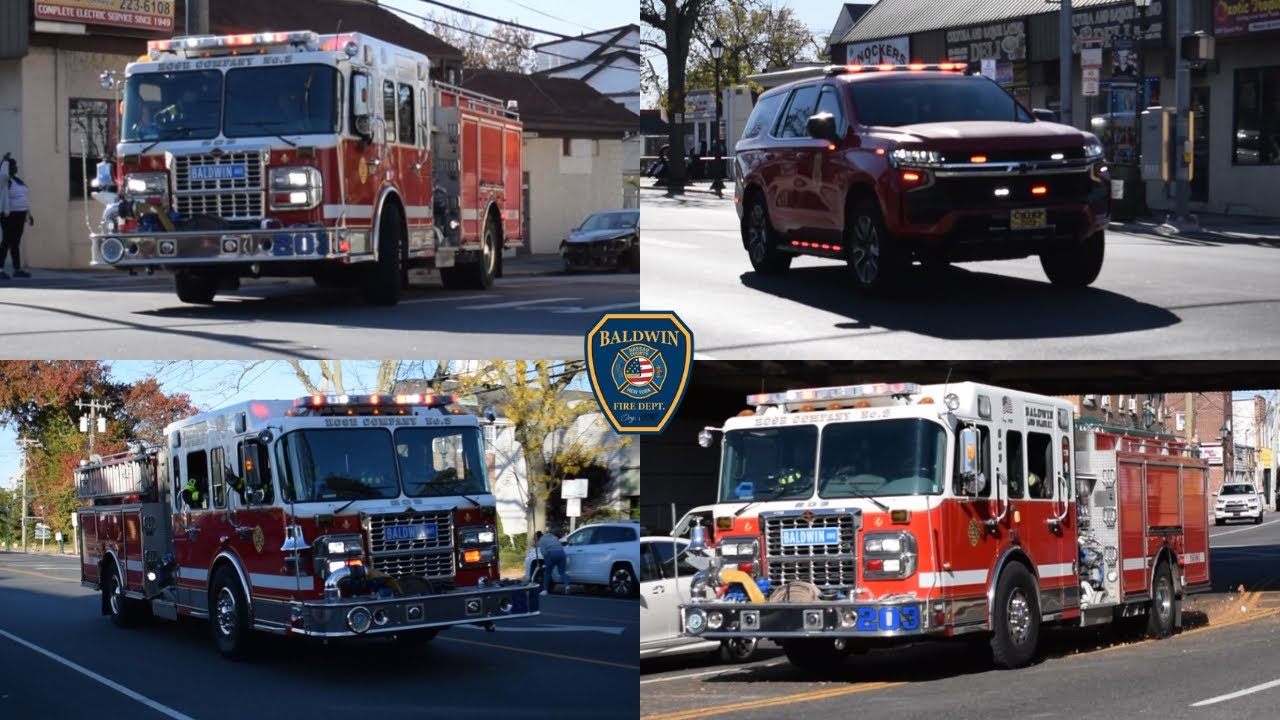 [MULTIPLE RESPONSES!] BALDWIN FIRE DEPARTMENT ENGINE 203 (x3) AND CHIEF 2053 RESPONDING