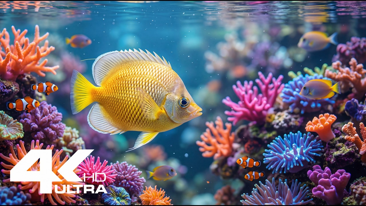 Calm Aquarium Fish Video for Relaxation, Study, Sleep and Peaceful Mood