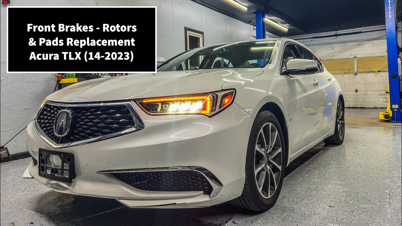 Передние тормоза — замена роторов и колодок Acura TLX (14-2023)