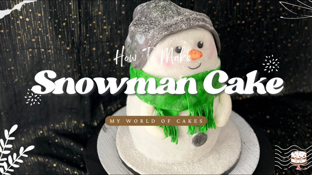 Snowman Cake | Schneemann Torte #mwoc