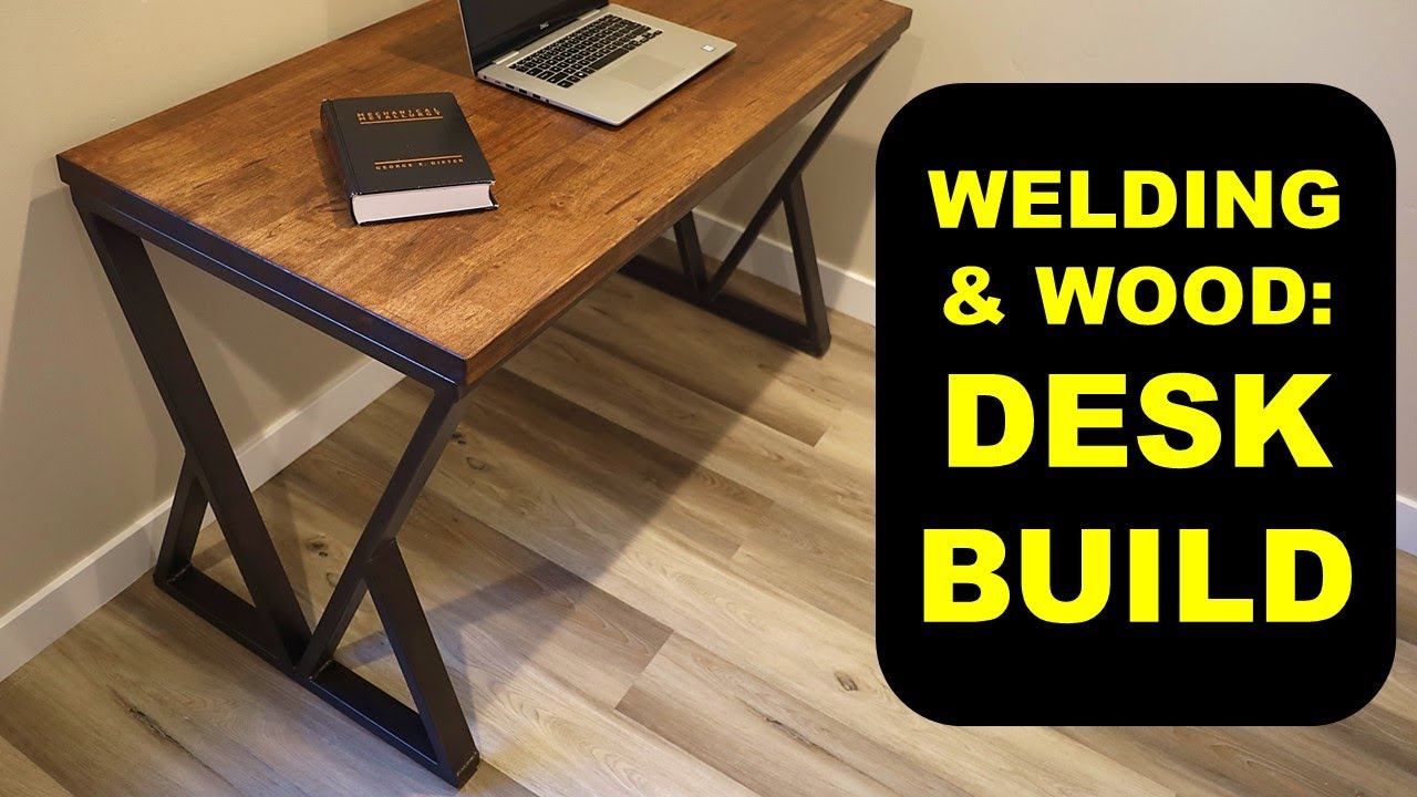 Welding Project: Metal and Wood Desk