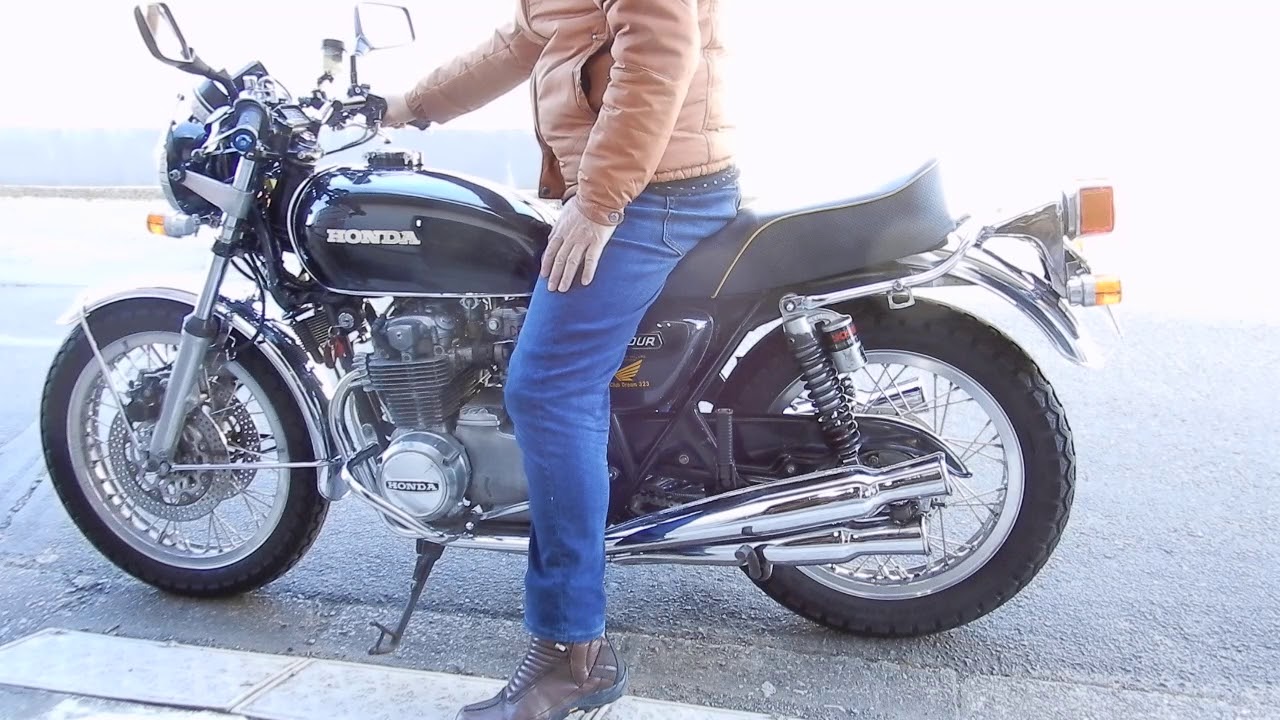 CB550four　試乗へエンジン始動