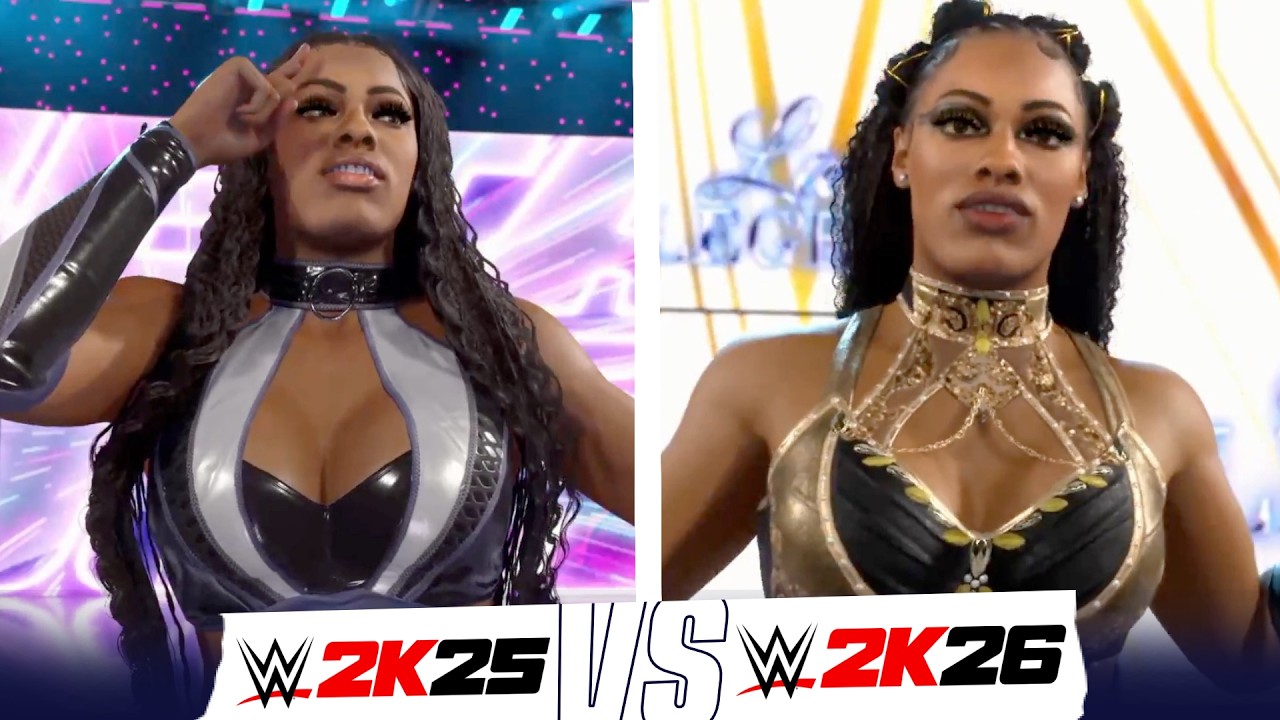 Lash Legend Entrance Comparison - WWE 2K26 VS 2K25