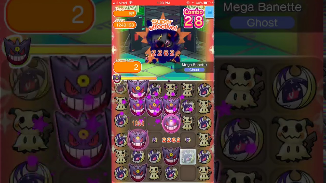 Pokemon Shuffle - Mega Banette Competition - 1.37 million score (February 17, 2018)