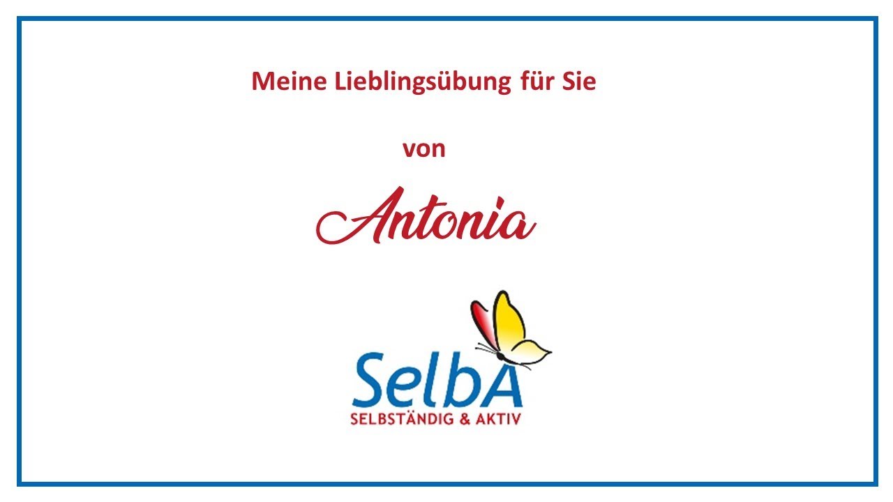 Eine Lieblingsübung von Antonia