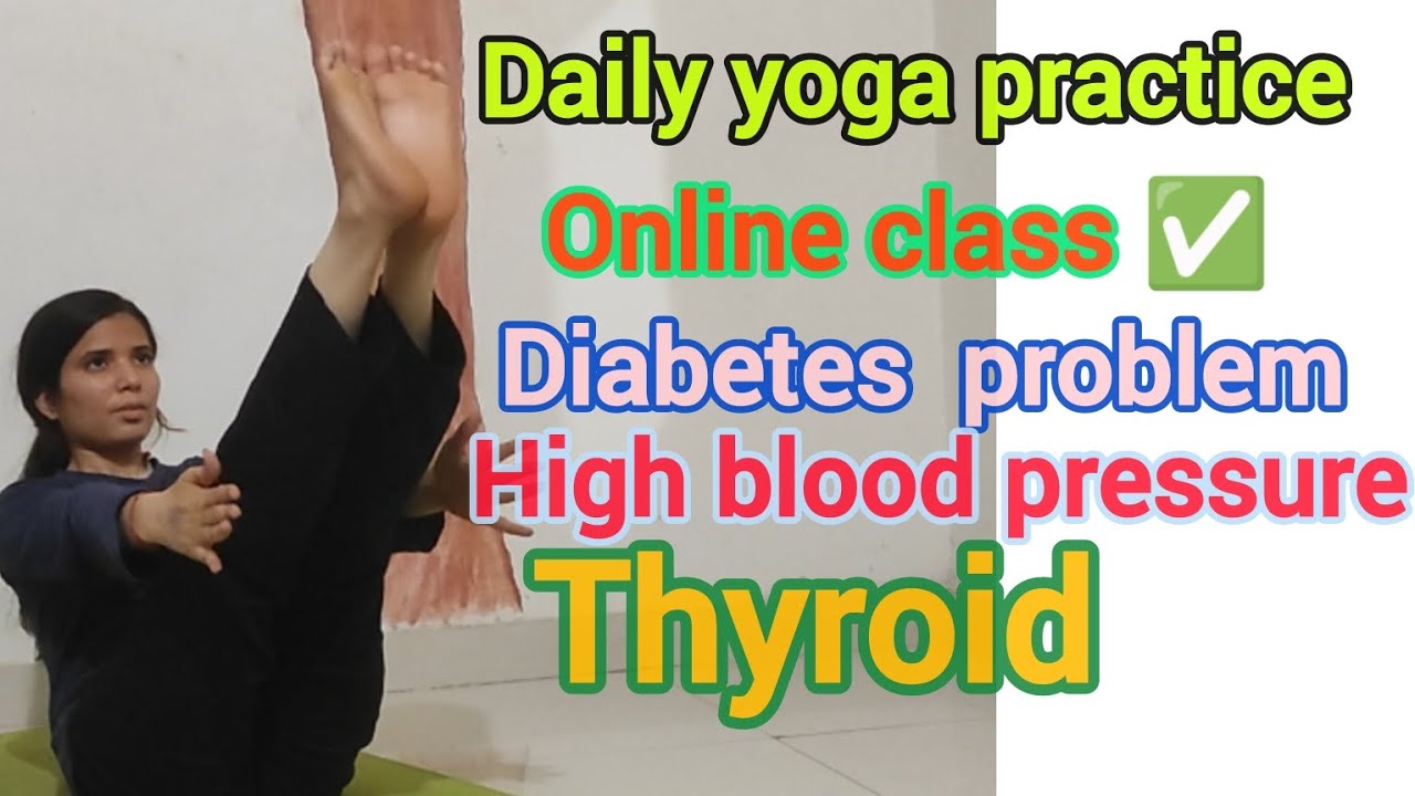 how to do yoga for high blood pressure🩸? | yoga for thayroid? | #onlineclass #navratanyog09🩷✅