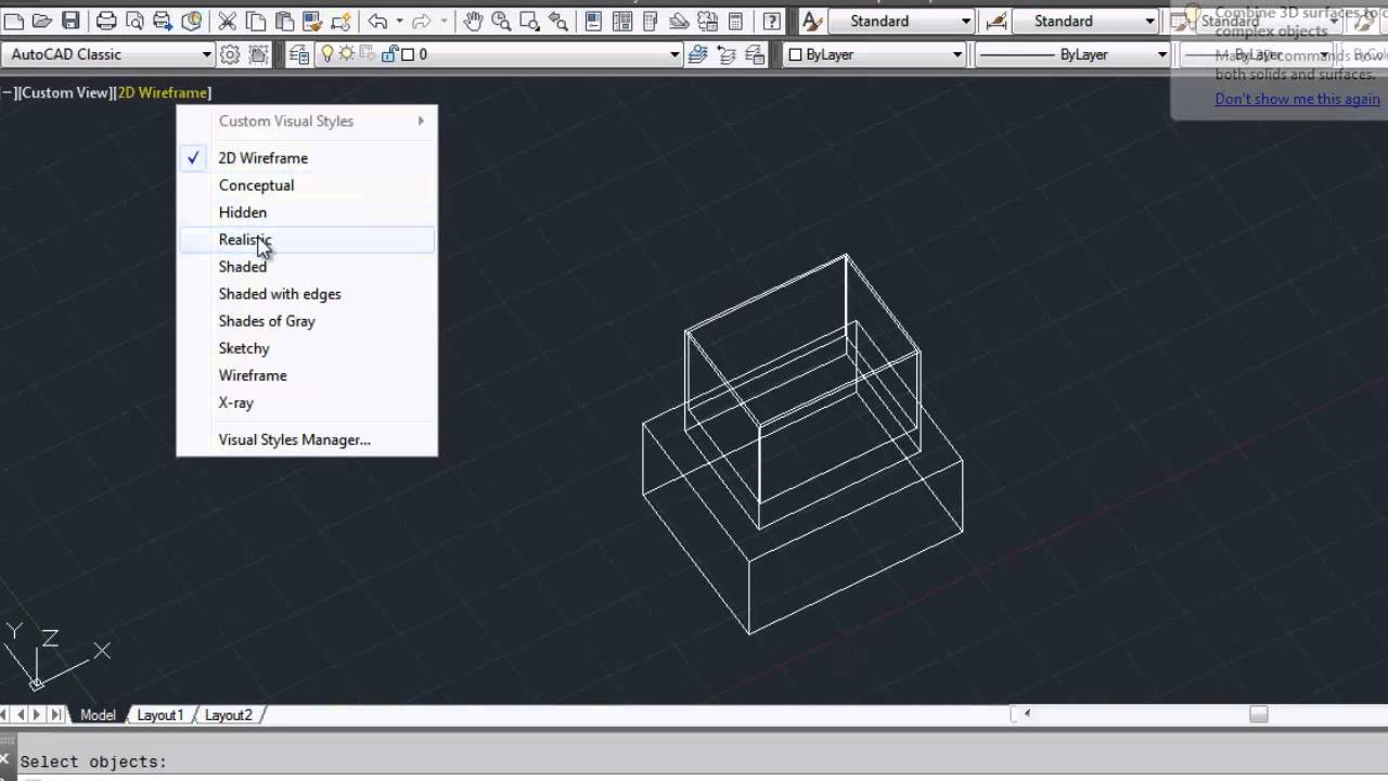 Autocad Offset Face on 3D Model