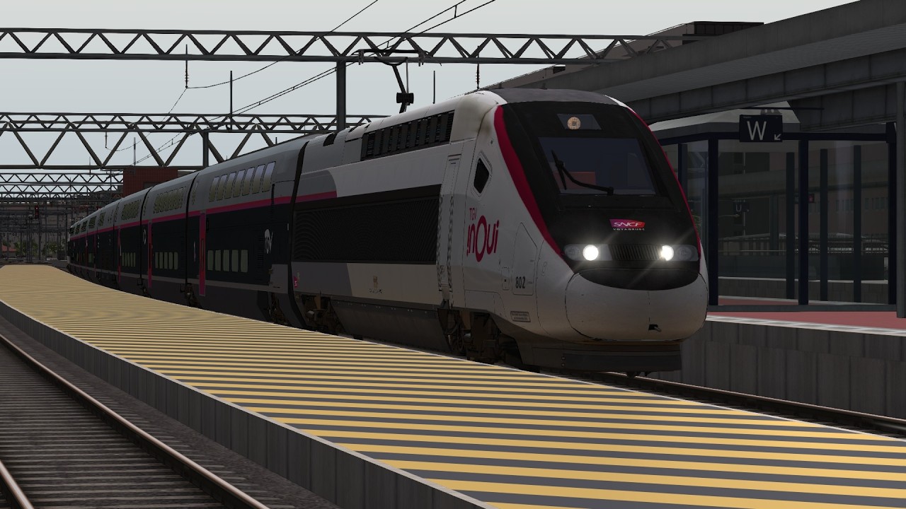 Mise en service du TGV 2n2 sur Train simulatore classic