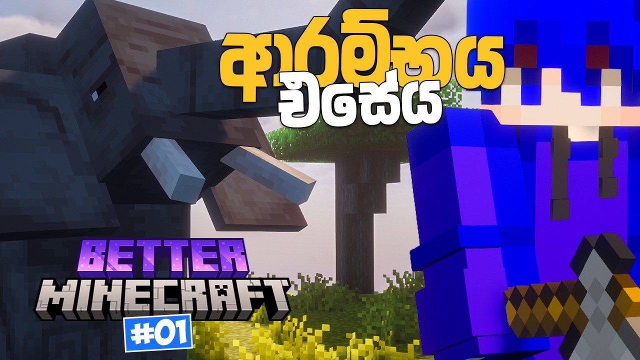 අලුත් යුගයක ආරම්භය | Better Minecraft Sinhala Survival | EP 01