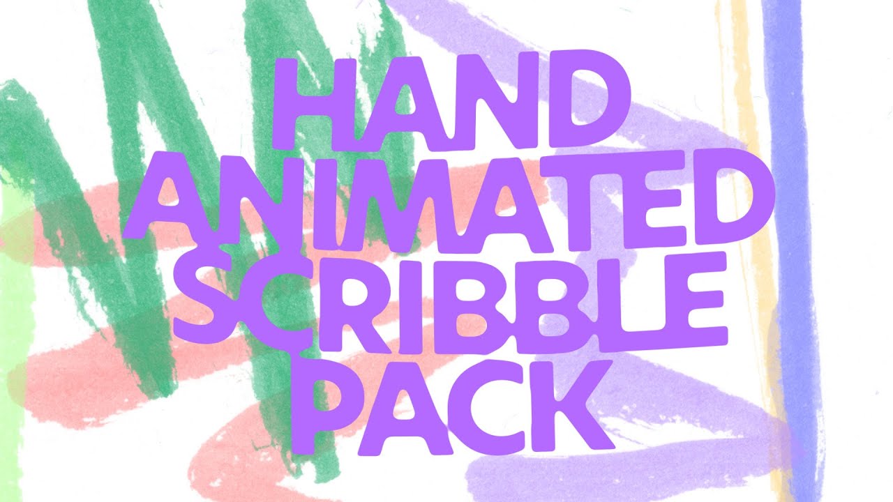 Ultimate Scribble Animation Pack: 27 Loops + Transparent Files for Creative Edits
