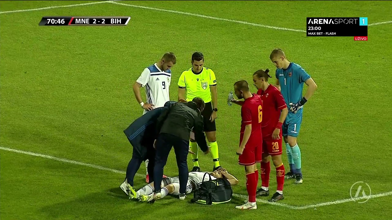 Ajdin Hasić Karadağ U21 - Bosna Hersek U21 Karşılaşmasında Sakatlandı!