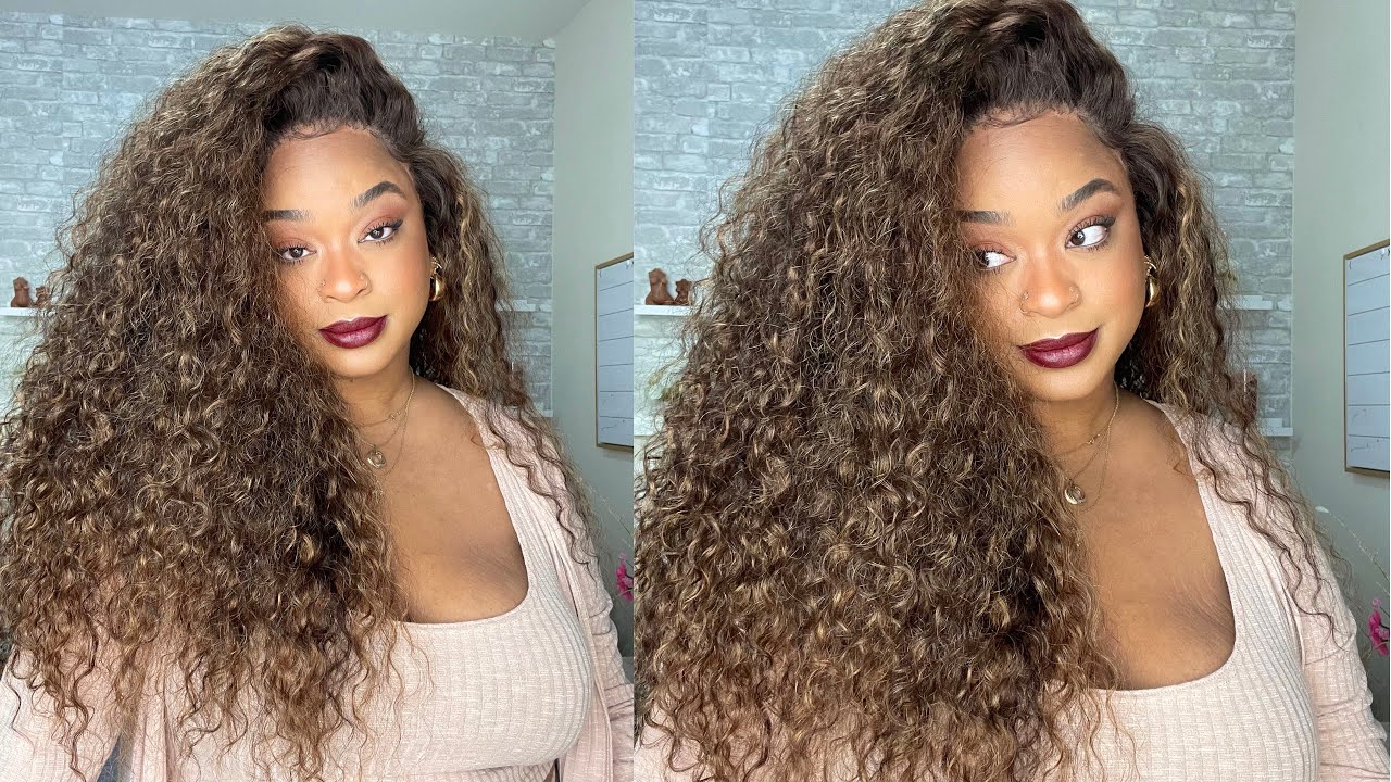 Yolissa Hair | NEVER FAILS! FLIP OVER STYLE | Piano Highlight Waterwave Lace Frontal Wig | Install