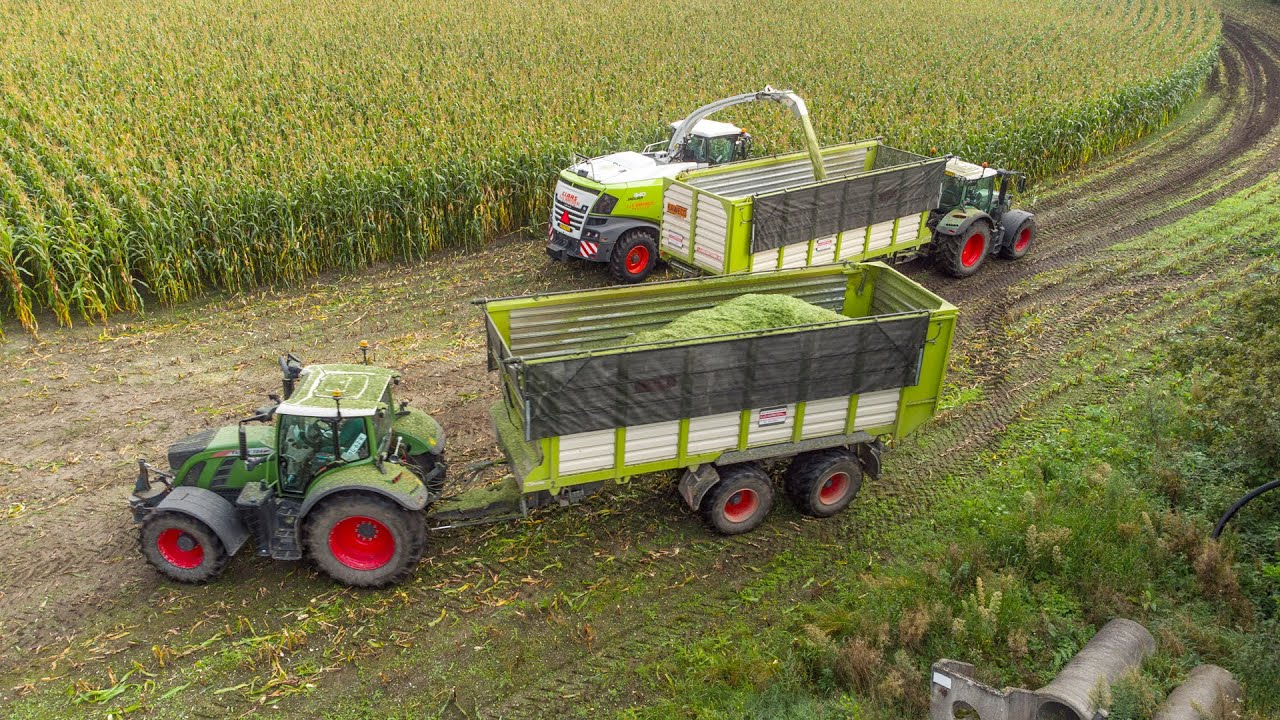 Измельчение кукурузы 2021 с Claas Jaguar и Fendt | Герритсен | ЧАСТЬ 1