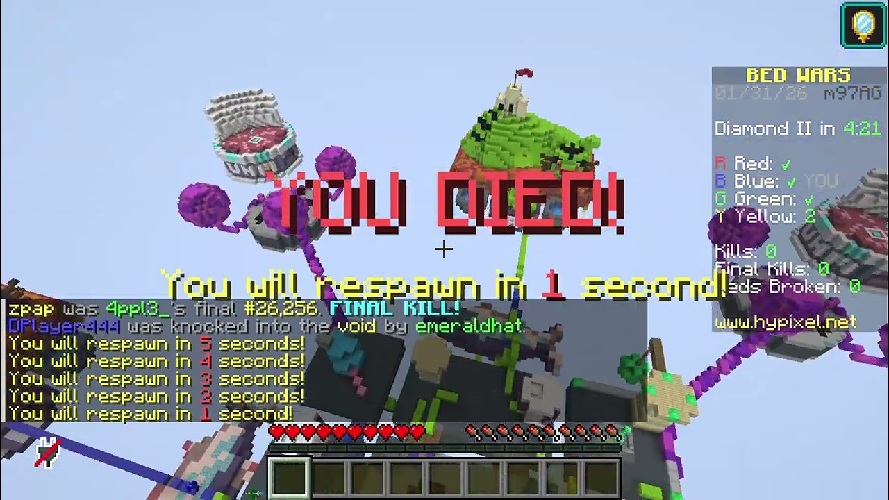 First Minecraft Bedwars Video