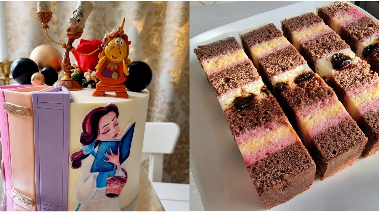 Tort Frumoasa și Bestia - cu creme și inserții delicioase