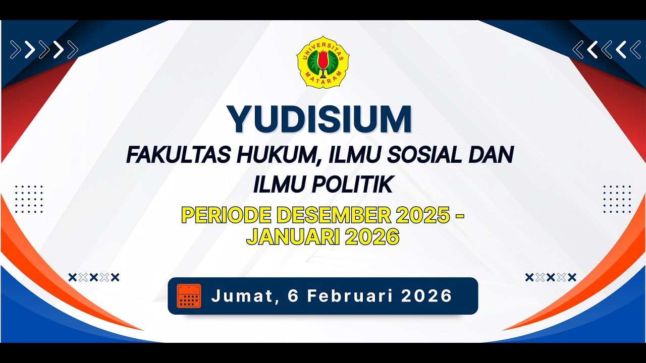 Yudisium FHISIP UNRAM Periode Desember 2025 - Januari 2026