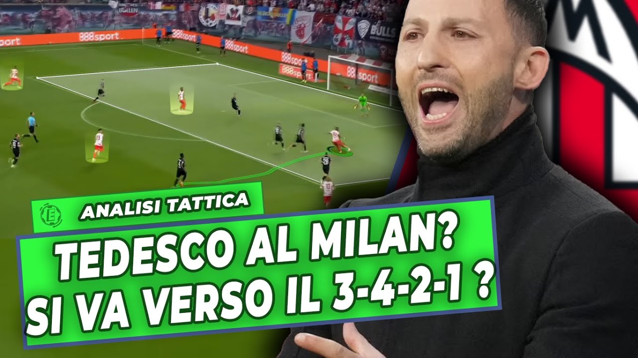 TEDESCO AL MILAN ? SI VA VERSO IL 3-4-2-1 ? || Analisi Tattica