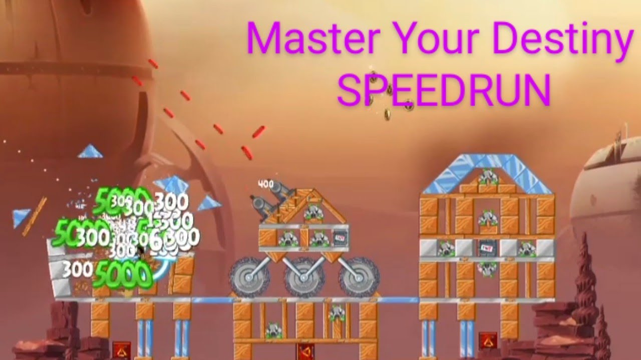 Angry birds SW2 Master Your Destiny SPEEDRUN! (All Characters Used)