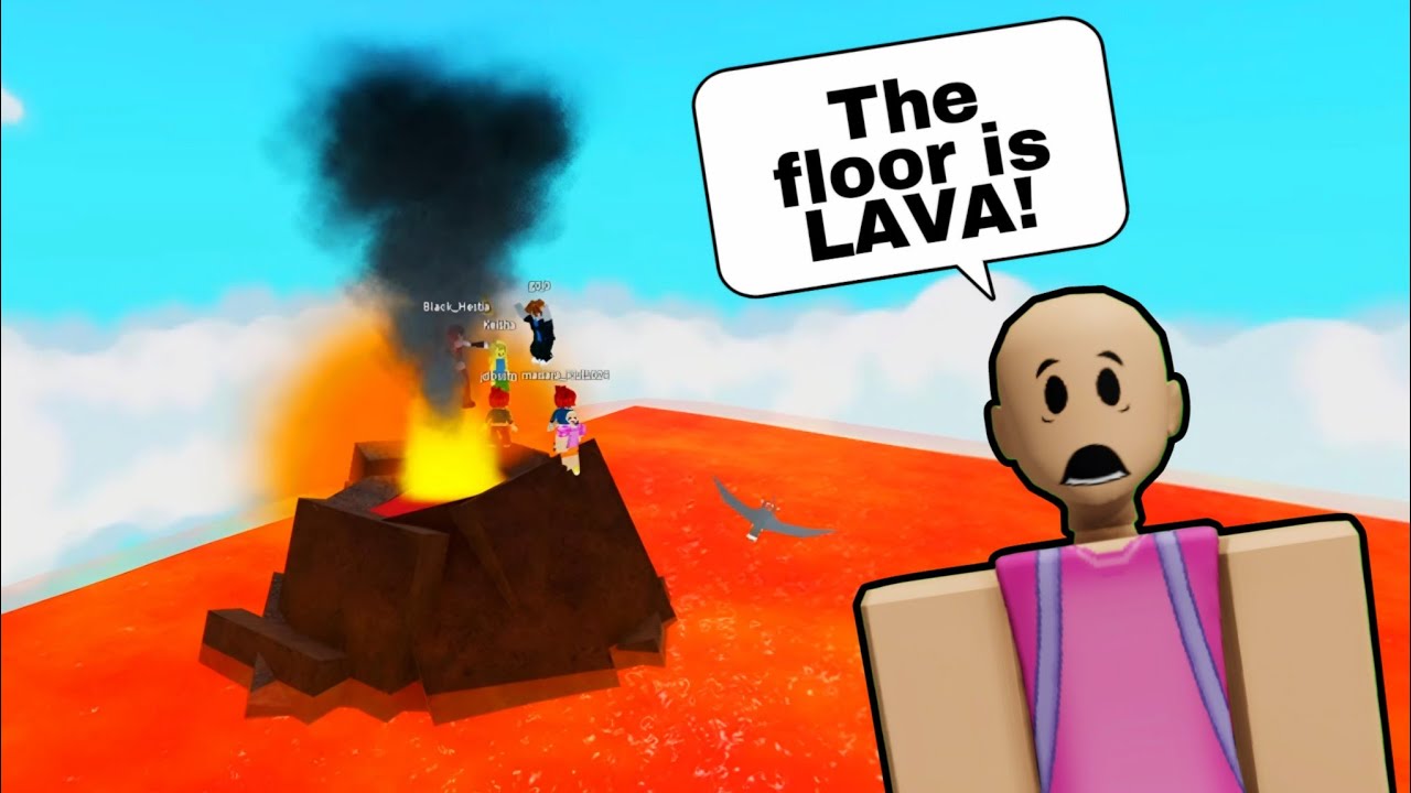 The Floor is Lava in Roblox! 😱