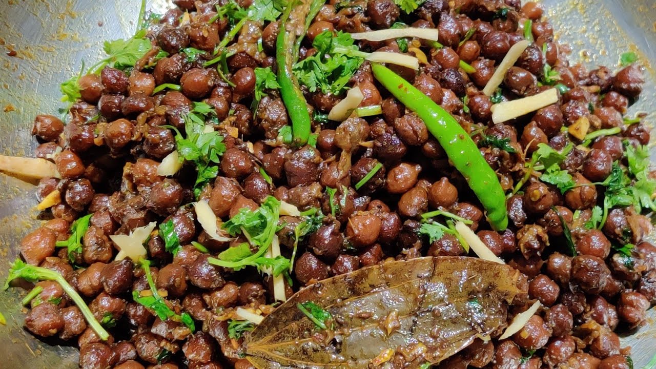 #MahaoMakhal Recipe 113:CHANA KANGHOU OINAMNA NGOUBA/DRY BLACK CHICKPEA MASALA RECIPE