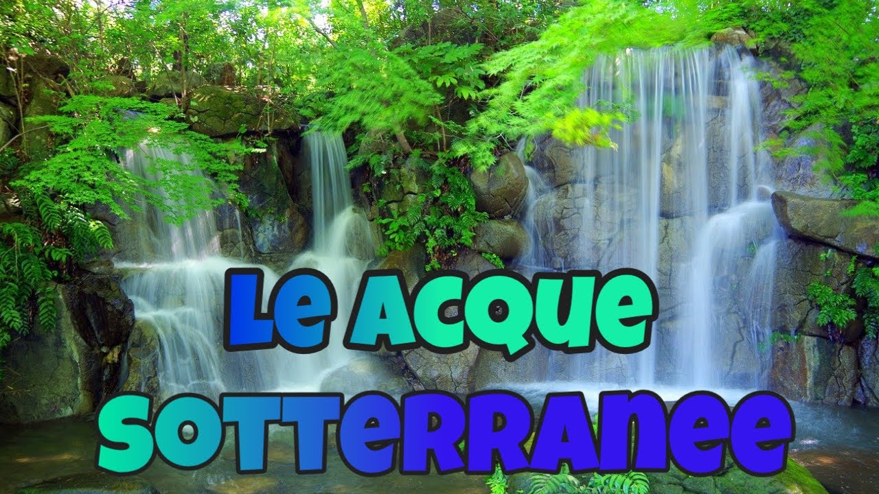 Le acque sotterranee