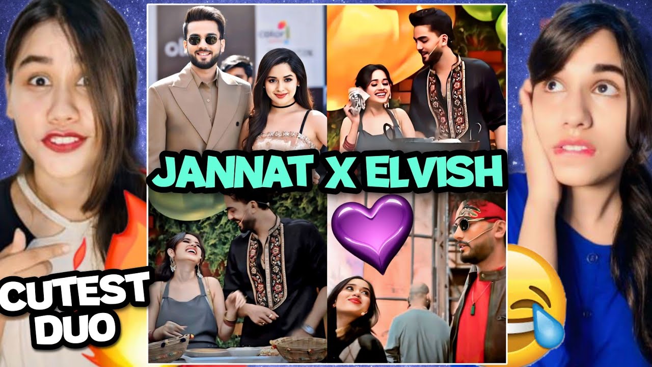 Elvish x Jannat Cutest & Adorable Moments Reaction 😍🔥 | #Janvish | Instagram Viral Reels