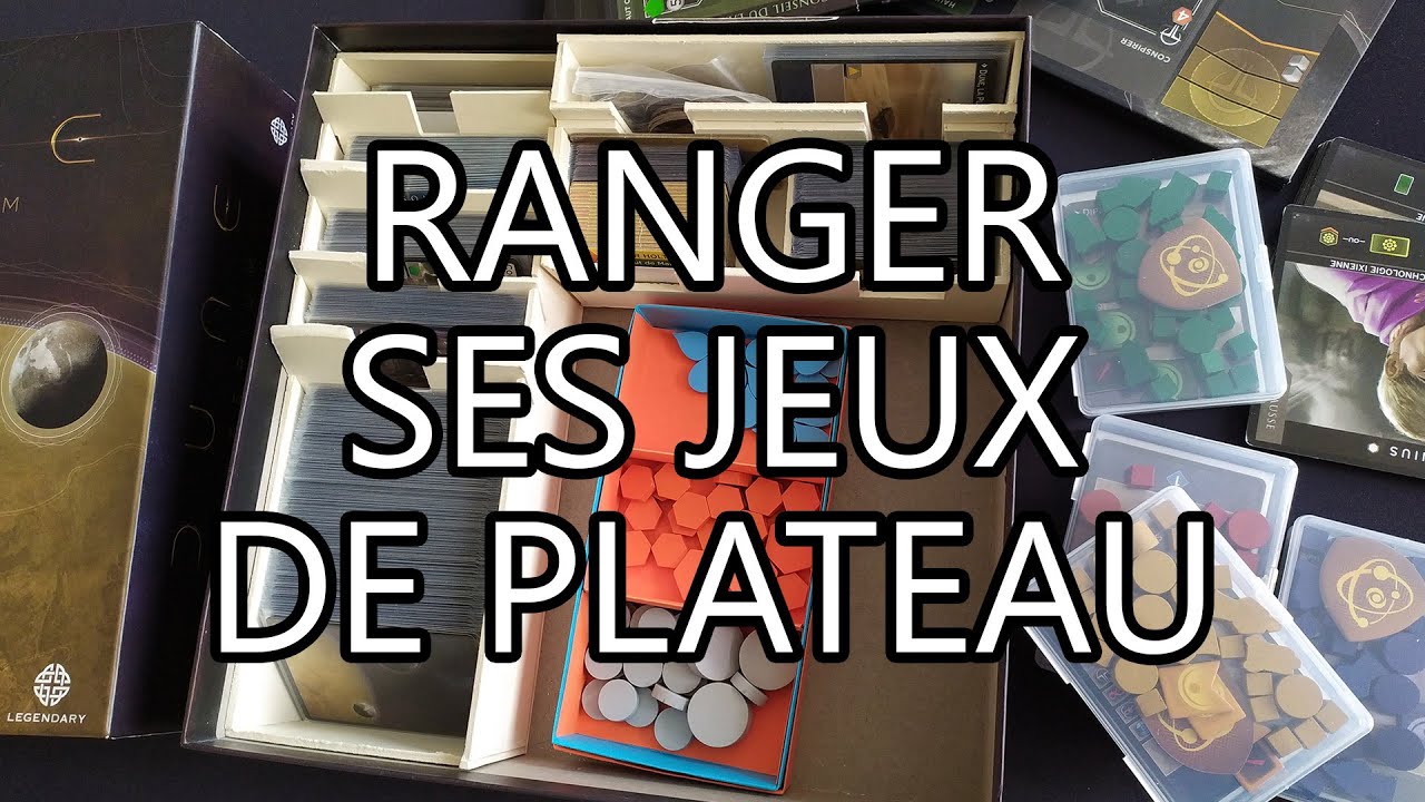 Les rangements des jeux de plateau