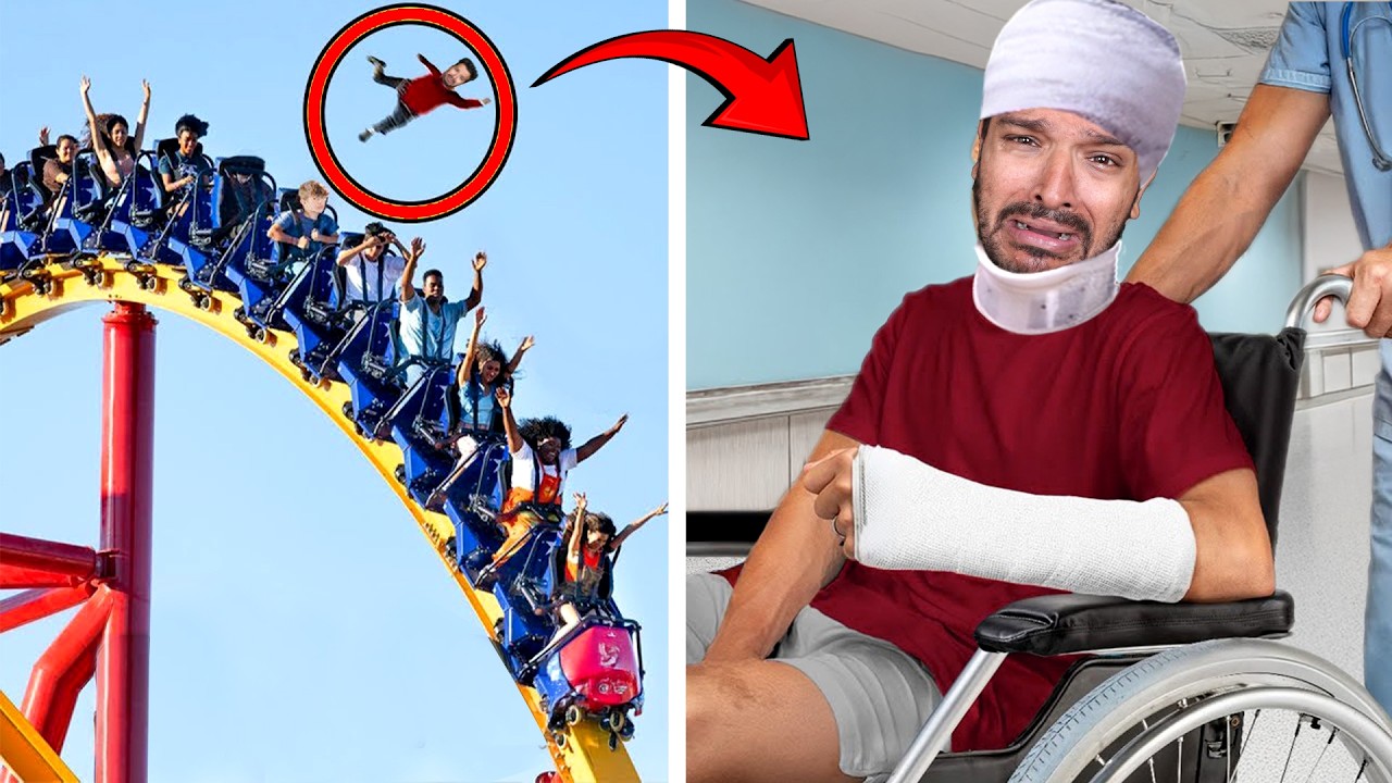 We Had a Scary Accident at 1-Star Amusement Park!!