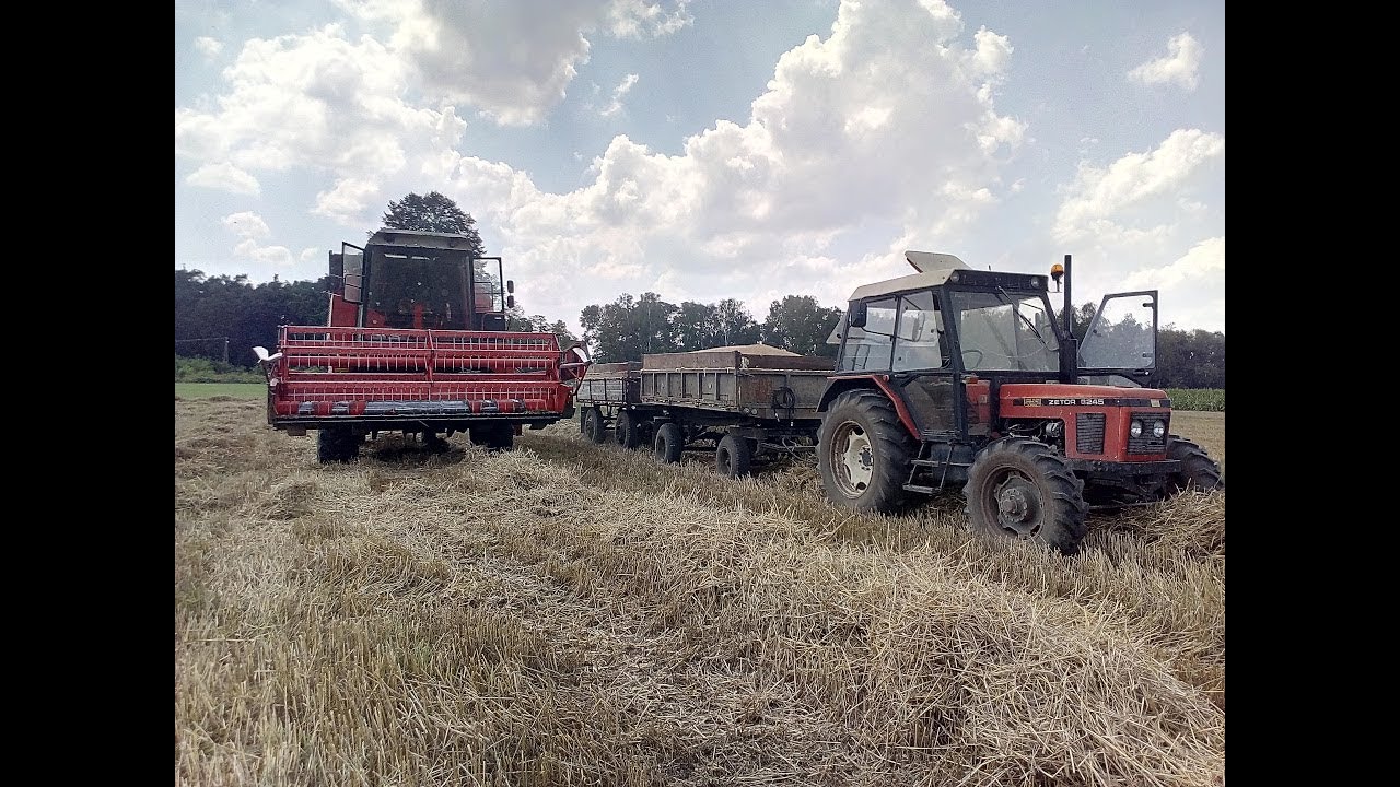 Żniwa 2018 ㋡ Bizon ZO58☆Zetor 2x i John Deere ㋡