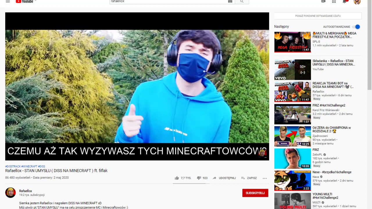Rafaellox   STAN UMYSŁU  DISS NA MINECRAFT  ft  fiflak